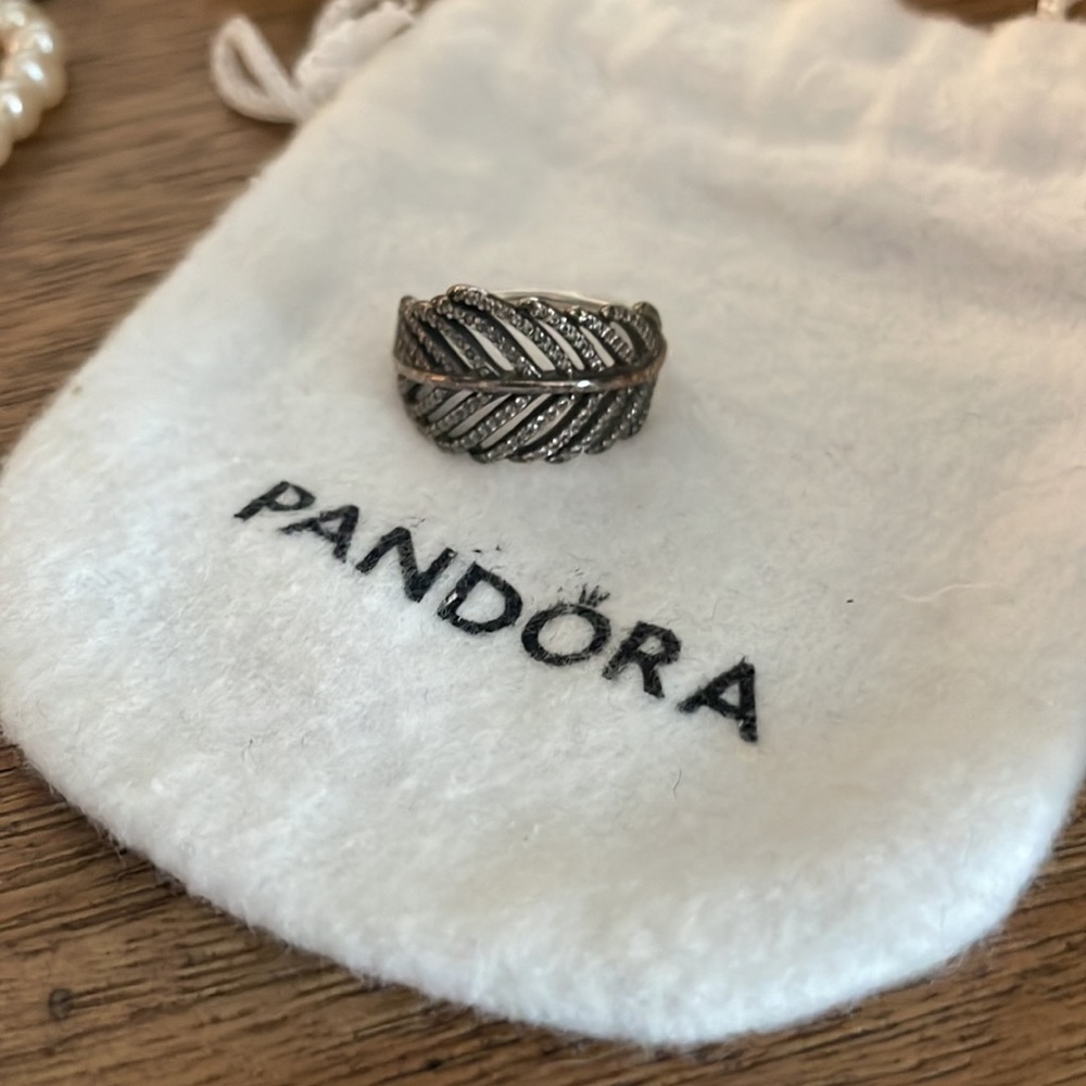 Pandora feather ring